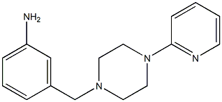 3-{[4-(pyridin-2-yl)piperazin-1-yl]methyl}aniline Struktur