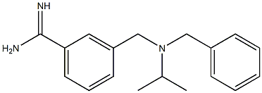 3-{[benzyl(isopropyl)amino]methyl}benzenecarboximidamide Struktur