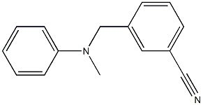 3-{[methyl(phenyl)amino]methyl}benzonitrile Struktur