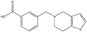 3-{4H,5H,6H,7H-thieno[3,2-c]pyridin-5-ylmethyl}benzoic acid Struktur