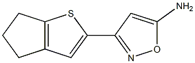 3-{4H,5H,6H-cyclopenta[b]thiophen-2-yl}-1,2-oxazol-5-amine Struktur