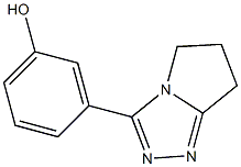 3-{5H,6H,7H-pyrrolo[2,1-c][1,2,4]triazol-3-yl}phenol Struktur