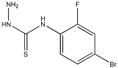 3-amino-1-(4-bromo-2-fluorophenyl)thiourea Struktur