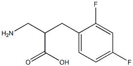 3-amino-2-[(2,4-difluorophenyl)methyl]propanoic acid Struktur