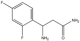 3-amino-3-(2,4-difluorophenyl)propanamide Struktur