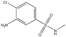 3-amino-4-chloro-N-methylbenzene-1-sulfonamide Struktur