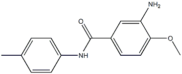 3-amino-4-methoxy-N-(4-methylphenyl)benzamide Struktur