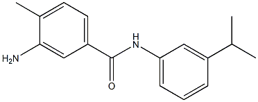 3-amino-4-methyl-N-[3-(propan-2-yl)phenyl]benzamide Struktur