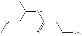 3-amino-N-(1-methoxypropan-2-yl)propanamide Struktur