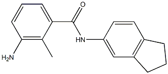 3-amino-N-(2,3-dihydro-1H-inden-5-yl)-2-methylbenzamide Struktur