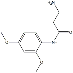 3-amino-N-(2,4-dimethoxyphenyl)propanamide Struktur