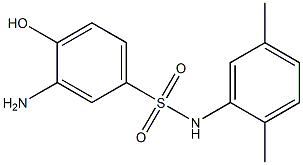 3-amino-N-(2,5-dimethylphenyl)-4-hydroxybenzene-1-sulfonamide Struktur