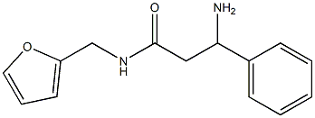 3-amino-N-(2-furylmethyl)-3-phenylpropanamide Struktur