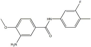 3-amino-N-(3-fluoro-4-methylphenyl)-4-methoxybenzamide Struktur