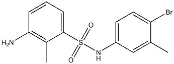 3-amino-N-(4-bromo-3-methylphenyl)-2-methylbenzene-1-sulfonamide Struktur