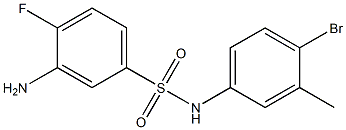 3-amino-N-(4-bromo-3-methylphenyl)-4-fluorobenzene-1-sulfonamide Struktur