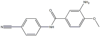 3-amino-N-(4-cyanophenyl)-4-methoxybenzamide Struktur