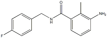 3-amino-N-(4-fluorobenzyl)-2-methylbenzamide Struktur