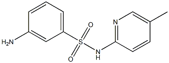 3-amino-N-(5-methylpyridin-2-yl)benzene-1-sulfonamide Struktur