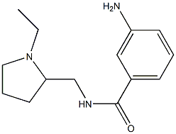 3-amino-N-[(1-ethylpyrrolidin-2-yl)methyl]benzamide Struktur