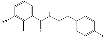 3-amino-N-[2-(4-fluorophenyl)ethyl]-2-methylbenzamide Struktur