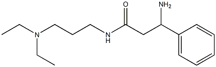 3-amino-N-[3-(diethylamino)propyl]-3-phenylpropanamide Struktur