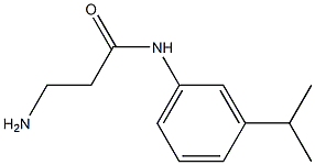 3-amino-N-[3-(propan-2-yl)phenyl]propanamide Struktur