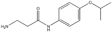 3-amino-N-[4-(propan-2-yloxy)phenyl]propanamide Struktur