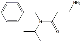 3-amino-N-benzyl-N-(propan-2-yl)propanamide Struktur