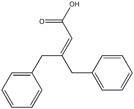 3-benzyl-4-phenylbut-2-enoic acid Struktur