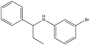 3-bromo-N-(1-phenylpropyl)aniline Struktur