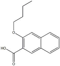 3-butoxynaphthalene-2-carboxylic acid Struktur