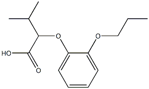 3-methyl-2-(2-propoxyphenoxy)butanoic acid Struktur