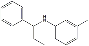 3-methyl-N-(1-phenylpropyl)aniline Struktur