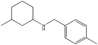 3-methyl-N-[(4-methylphenyl)methyl]cyclohexan-1-amine Struktur