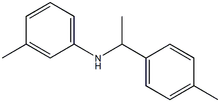 3-methyl-N-[1-(4-methylphenyl)ethyl]aniline Struktur