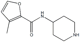 3-methyl-N-piperidin-4-yl-2-furamide Struktur