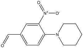 3-nitro-4-(piperidin-1-yl)benzaldehyde Struktur