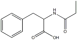 3-phenyl-2-(propionylamino)propanoic acid Struktur