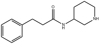 3-phenyl-N-(piperidin-3-yl)propanamide Struktur