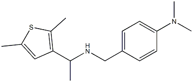 4-({[1-(2,5-dimethylthiophen-3-yl)ethyl]amino}methyl)-N,N-dimethylaniline Struktur