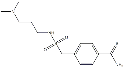 4-({[3-(dimethylamino)propyl]sulfamoyl}methyl)benzene-1-carbothioamide Struktur