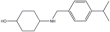 4-({[4-(propan-2-yl)phenyl]methyl}amino)cyclohexan-1-ol Struktur