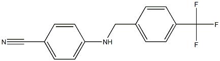 4-({[4-(trifluoromethyl)phenyl]methyl}amino)benzonitrile Struktur