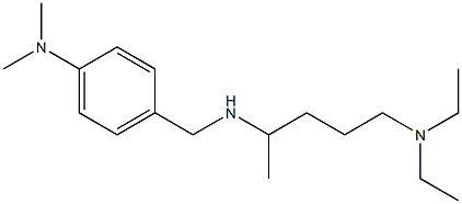 4-({[5-(diethylamino)pentan-2-yl]amino}methyl)-N,N-dimethylaniline Struktur