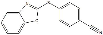 4-(1,3-benzoxazol-2-ylsulfanyl)benzonitrile Struktur