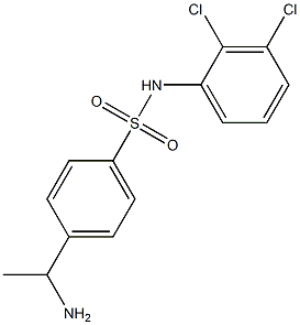 4-(1-aminoethyl)-N-(2,3-dichlorophenyl)benzene-1-sulfonamide Struktur