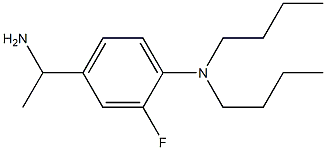 4-(1-aminoethyl)-N,N-dibutyl-2-fluoroaniline Struktur