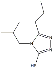 4-(2-methylpropyl)-5-propyl-4H-1,2,4-triazole-3-thiol Struktur