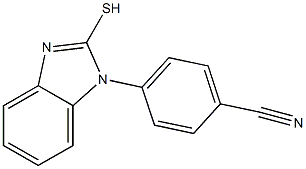 4-(2-sulfanyl-1H-1,3-benzodiazol-1-yl)benzonitrile Struktur